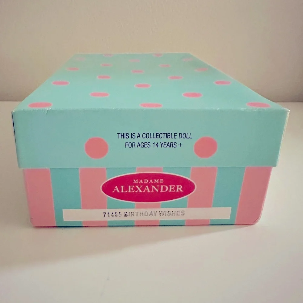 Madame Alexander Pink Polka Dot Doll Birthday Wishes - New in Box - Picture 3 of 6
